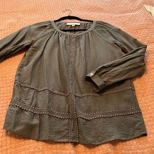 Green Loft long sleeved blouse size XS